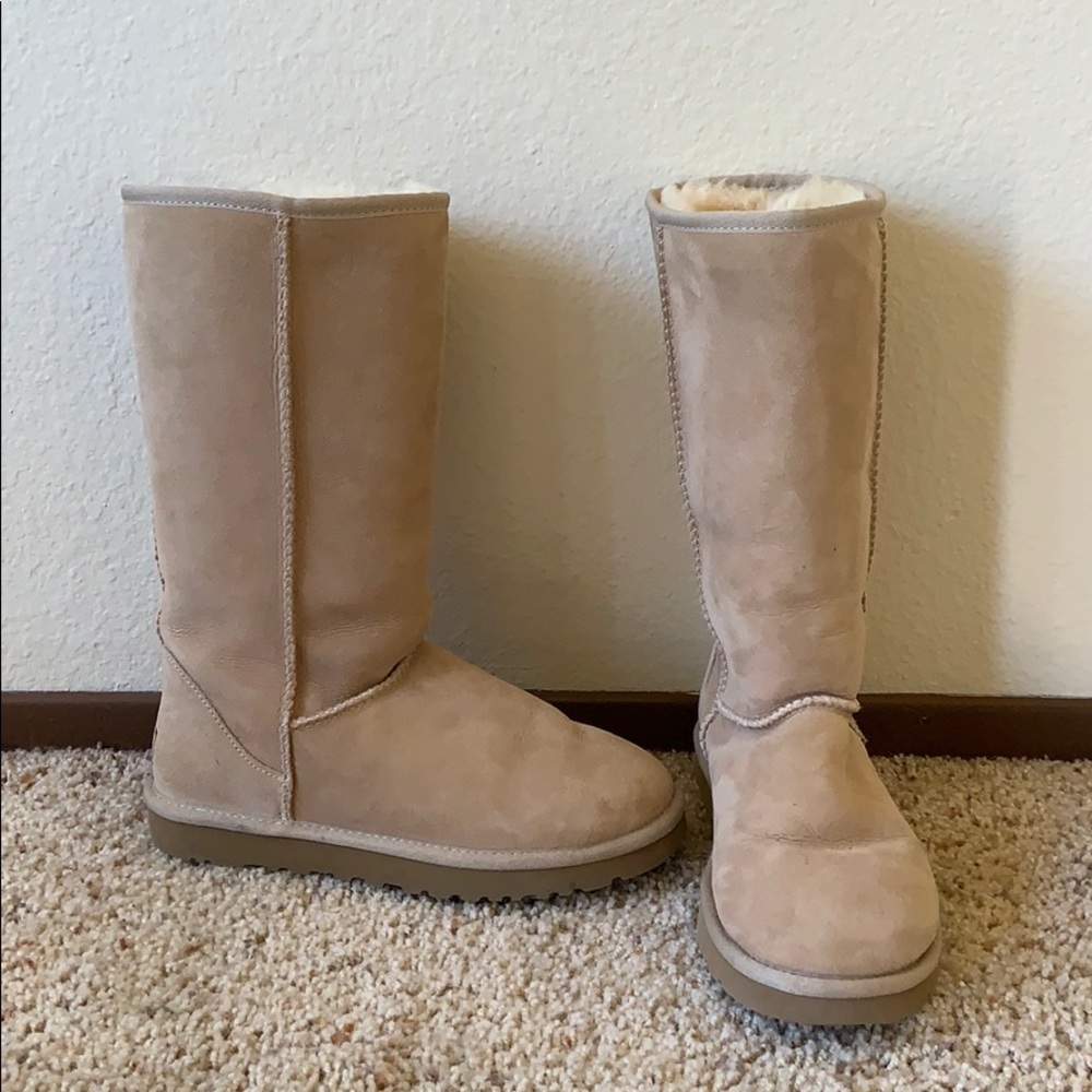 Tall sand UGG classic boots